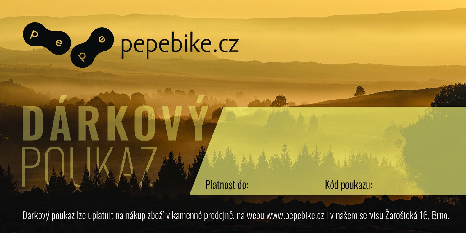 Dárkový poukaz Pepebike částka: 300