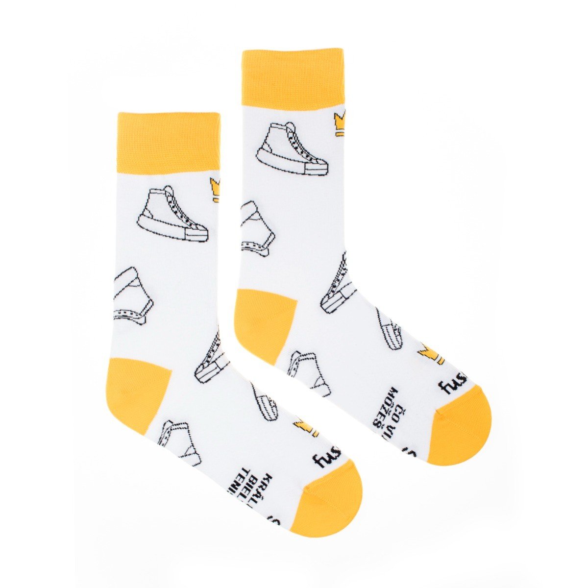 Ponožky Kráľovná bielych tenisiek Fusakle