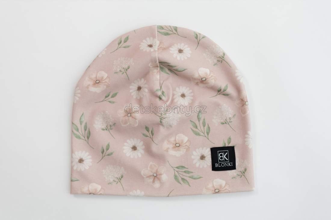 Tenká čepice Blonki květinová zahrada Velikost: 45-47