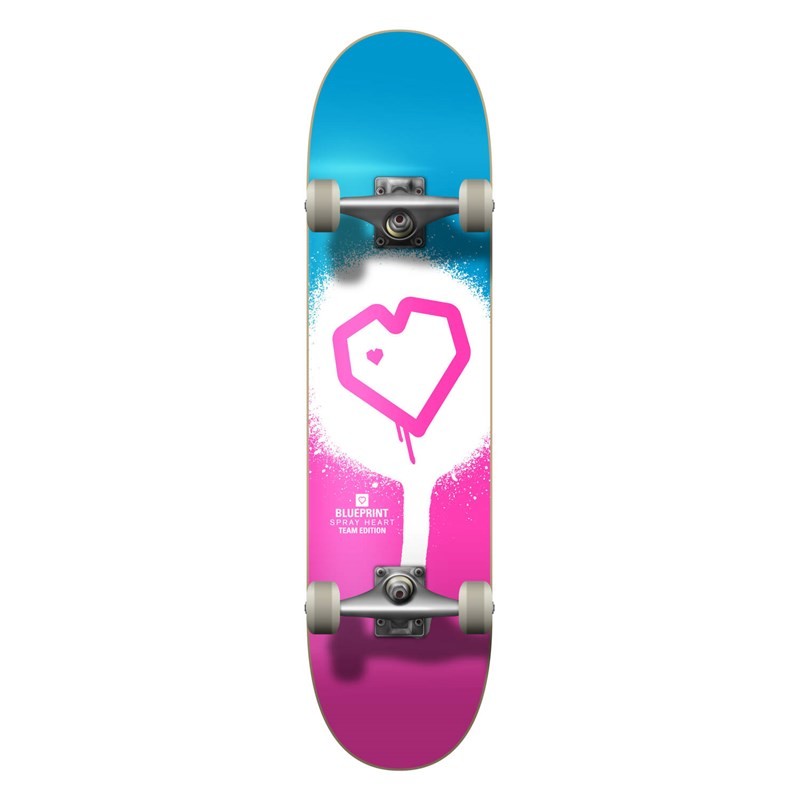 komplet BLUEPRINT - Blueprint Spray Heart V2 Complete Skateboard (MULTI1540)