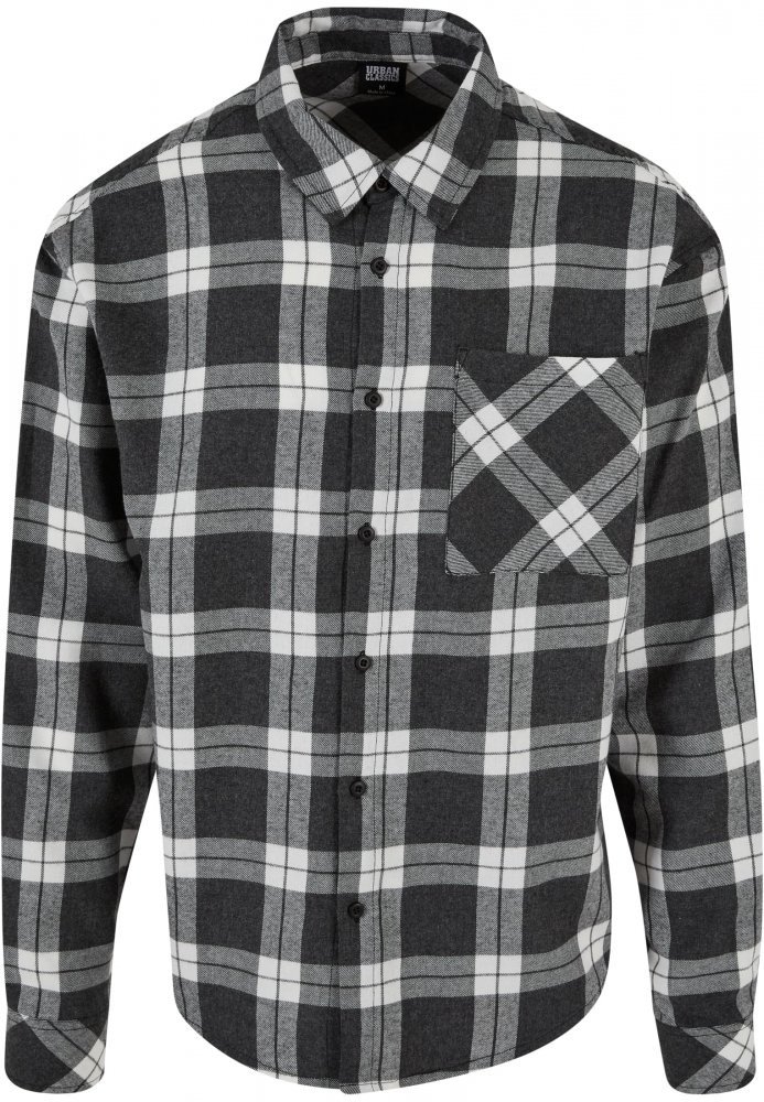 Boxy Dark Checked Shirt 3XL