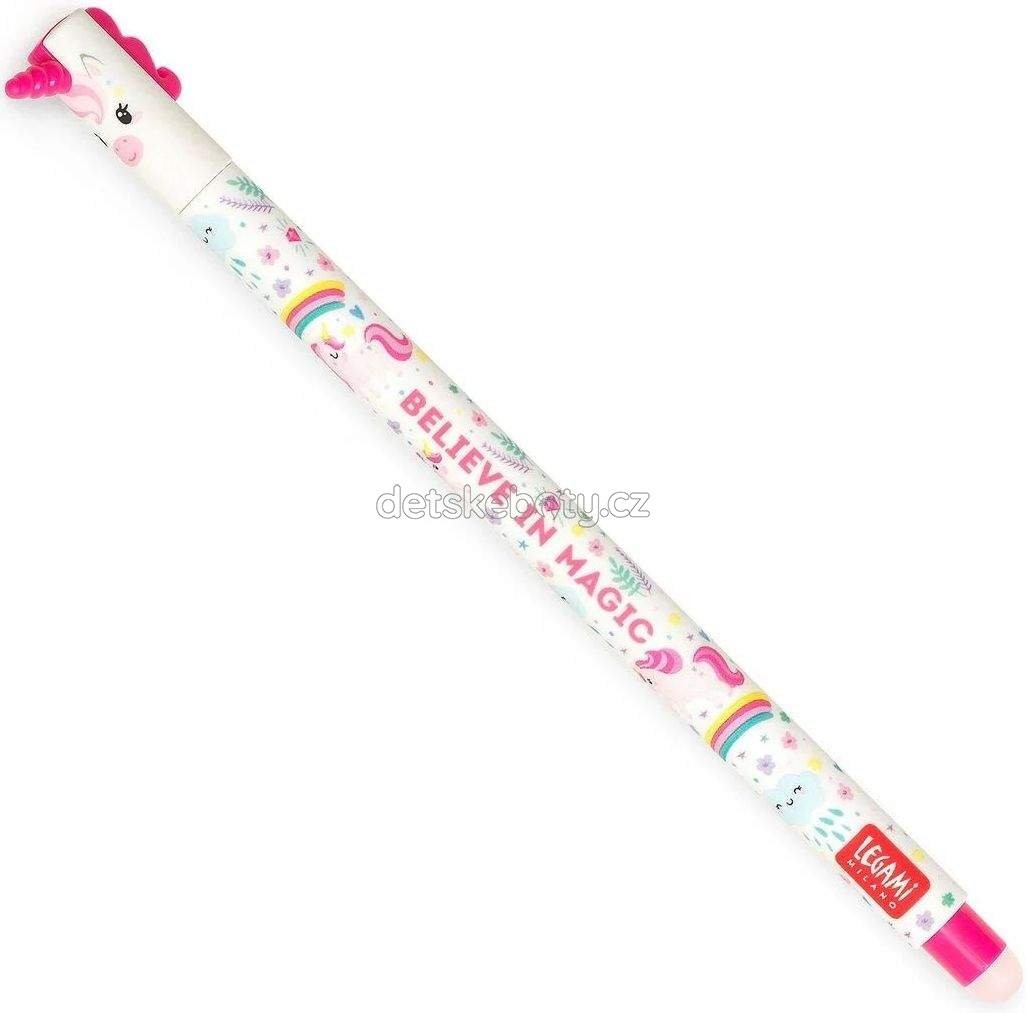 Gumovatelné pero Legami Erasable Pen - Unicorn - pink