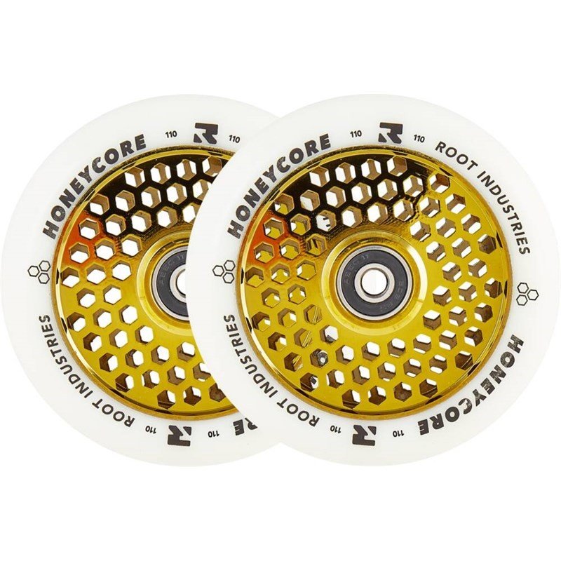 kolečka ROOT INDUSTRIES - Root Honeycore White 110mm 2-pack Pro Scooter Wheels (MULTI1066)