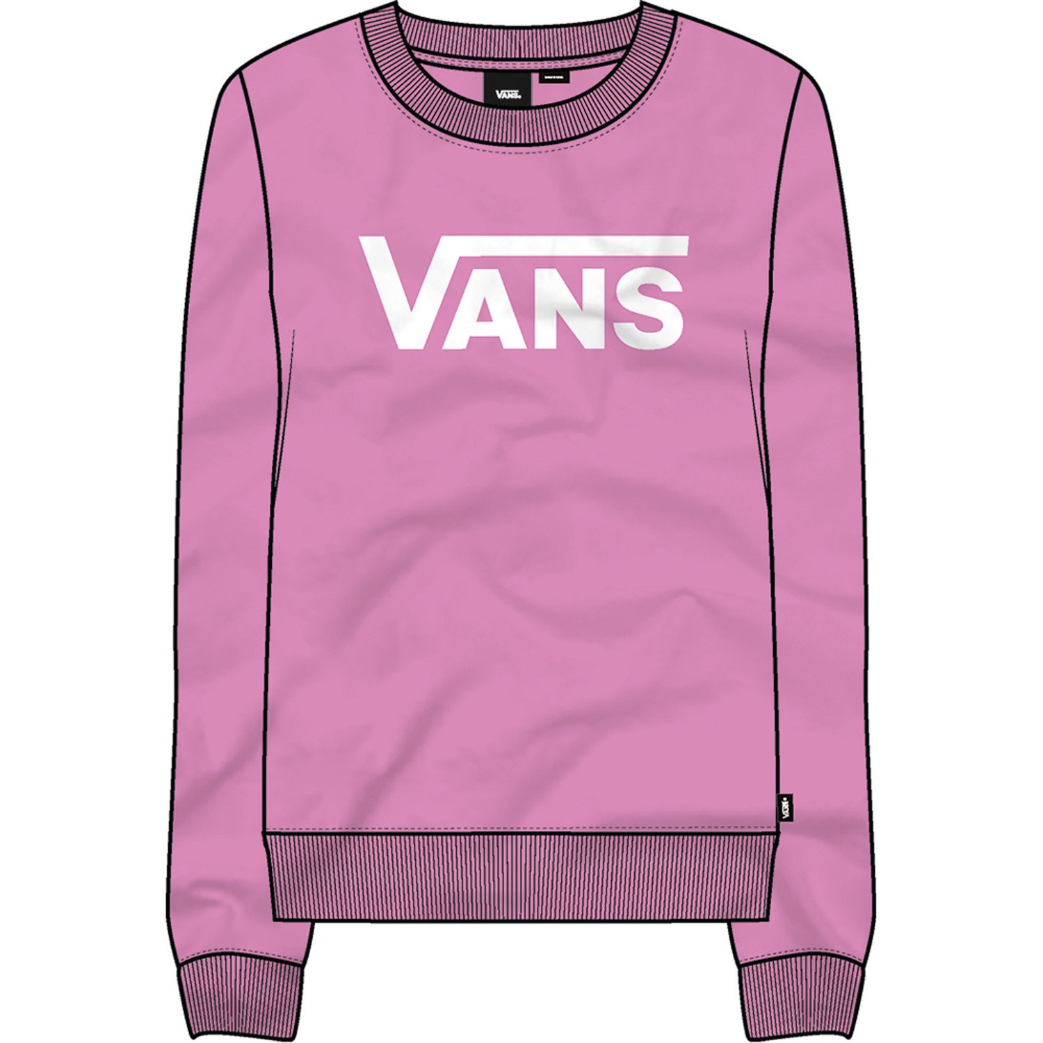 Vans WM CLASSIC V CREW Dámská mikina US L VN0A4S97BLH1