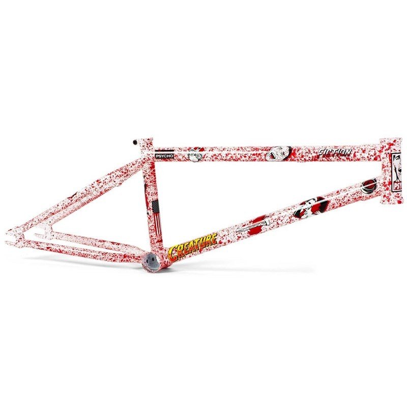 rám FICTION BMX - Fiction Creature Freestyle BMX Frame (PSYCHO WHITE W RED S)