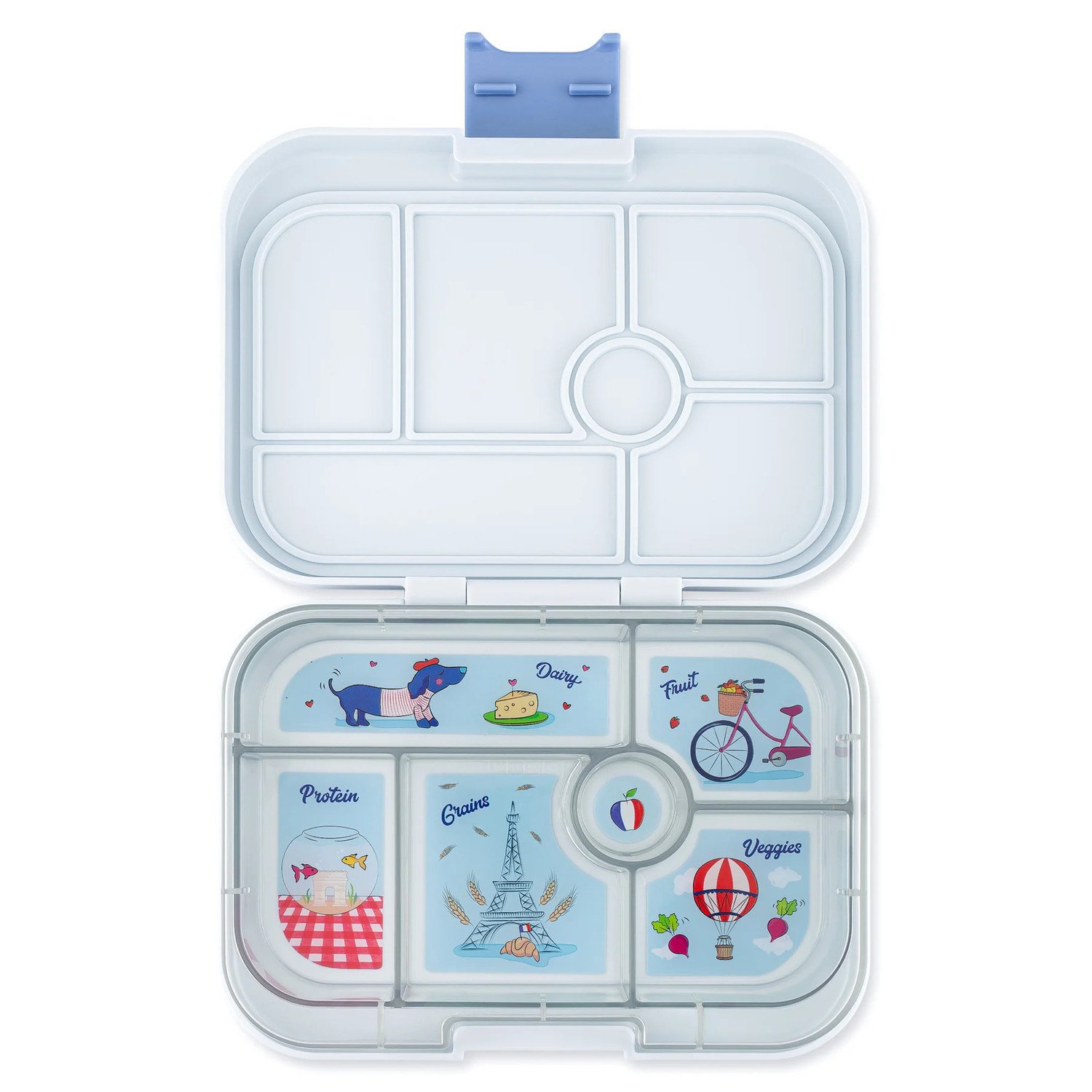 Bento box ORIGINAL 6 mlhavě šedá / Paříž, 625 ml, Yumbox