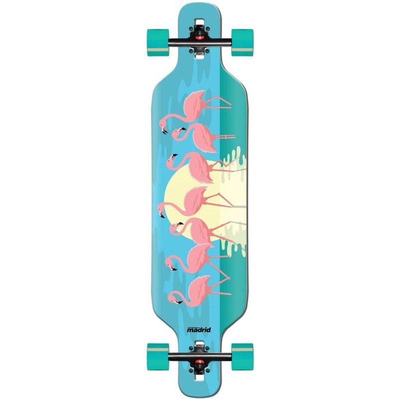 longboard MADRID - Madrid Drop-Thru Complete Longboard (FLAMINGOS)