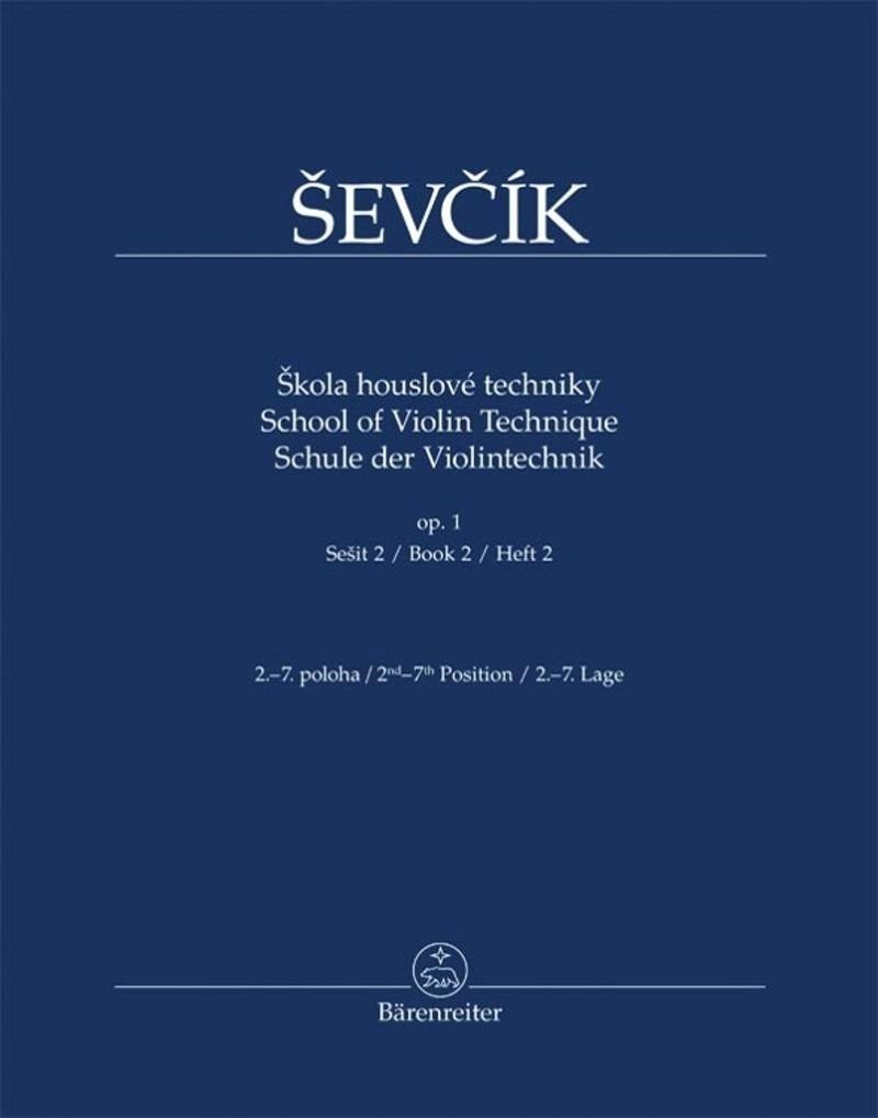 Škola houslové techniky op. 1, sešit 2, 2.-7. poloha - Otakar Ševčík