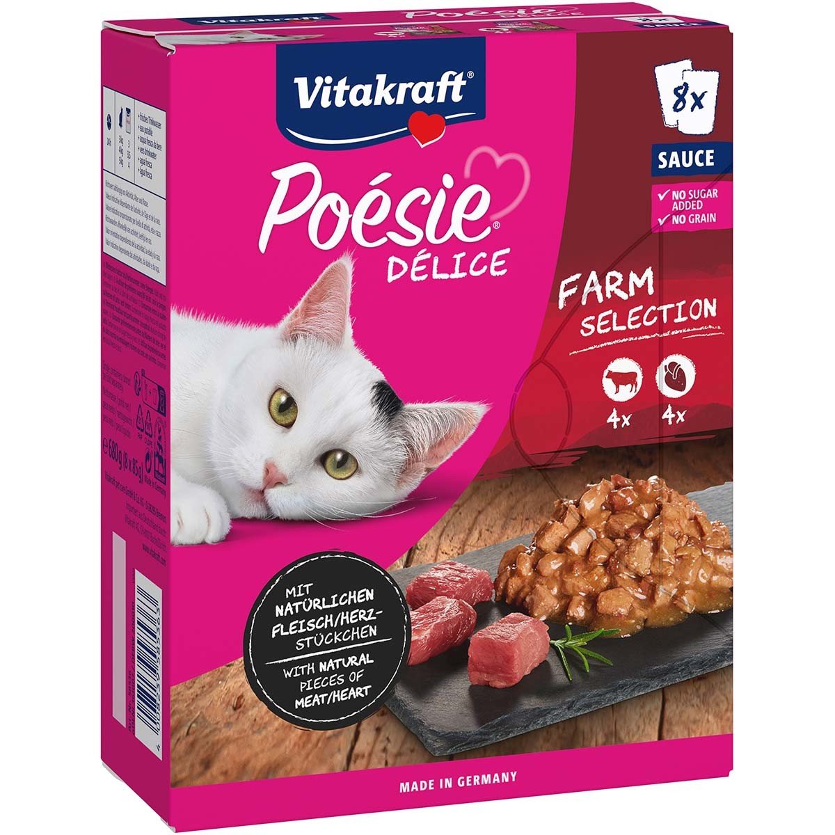 Vitakraft Poésie Délice Farm Selection 8× 85 g