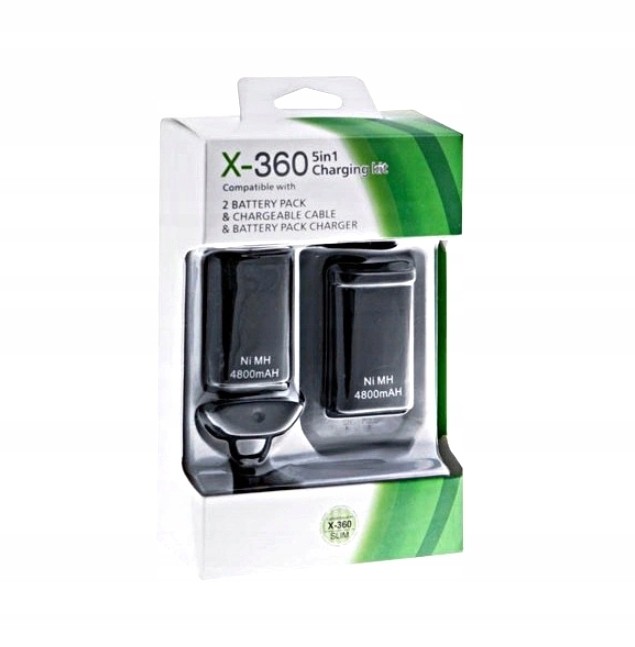 2X Baterie Pro Pad Xbox 360 Nabíječka Baterií