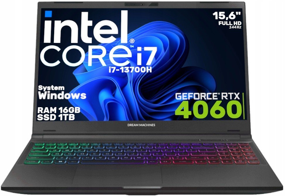 Notebook 15,6 i7 13700H Rtx 4060 1TB Ssd 16GB 144Hz