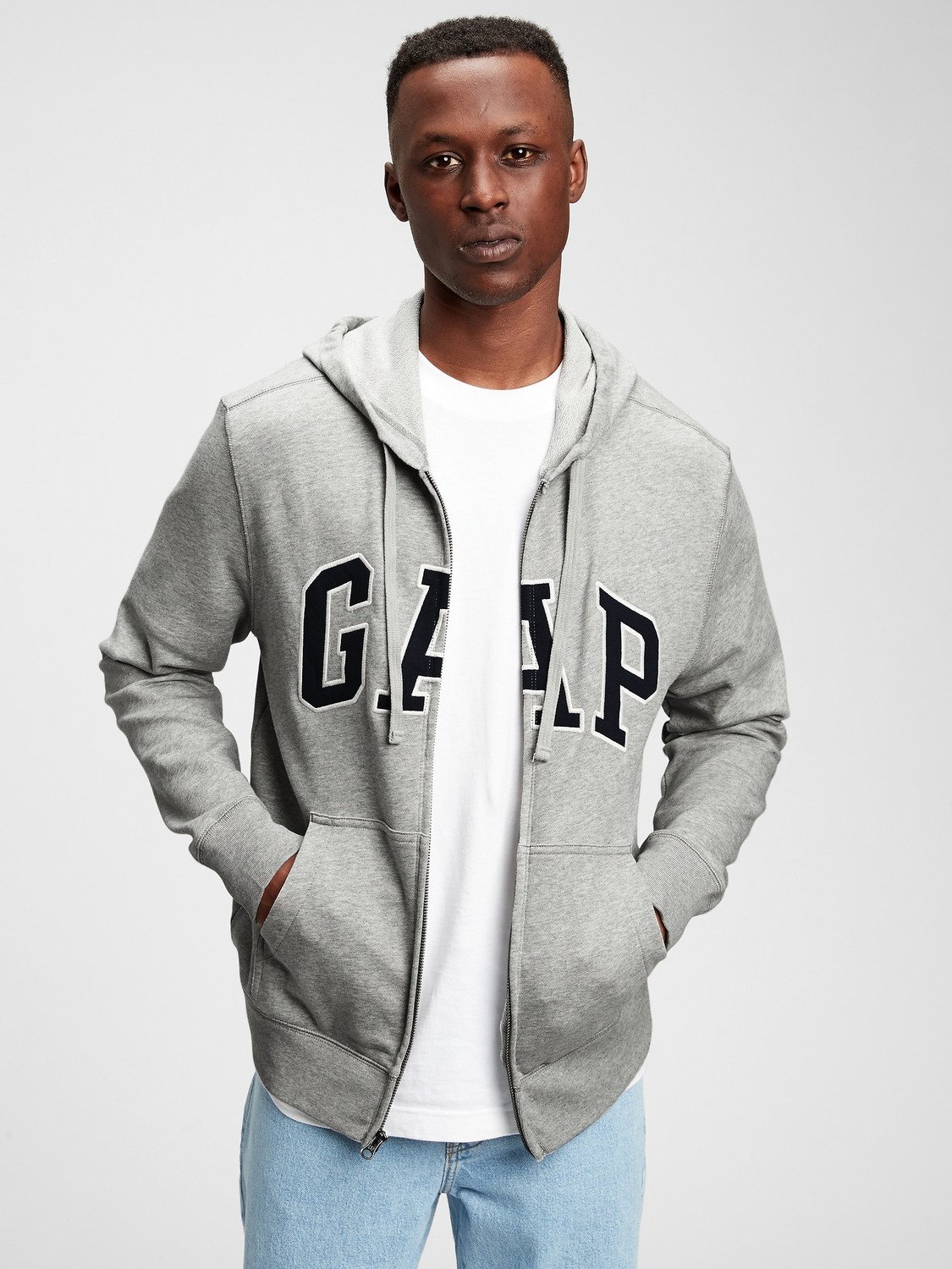 GAP XLS FT ARCH FZ HD Pánská mikina US XL 490384-03