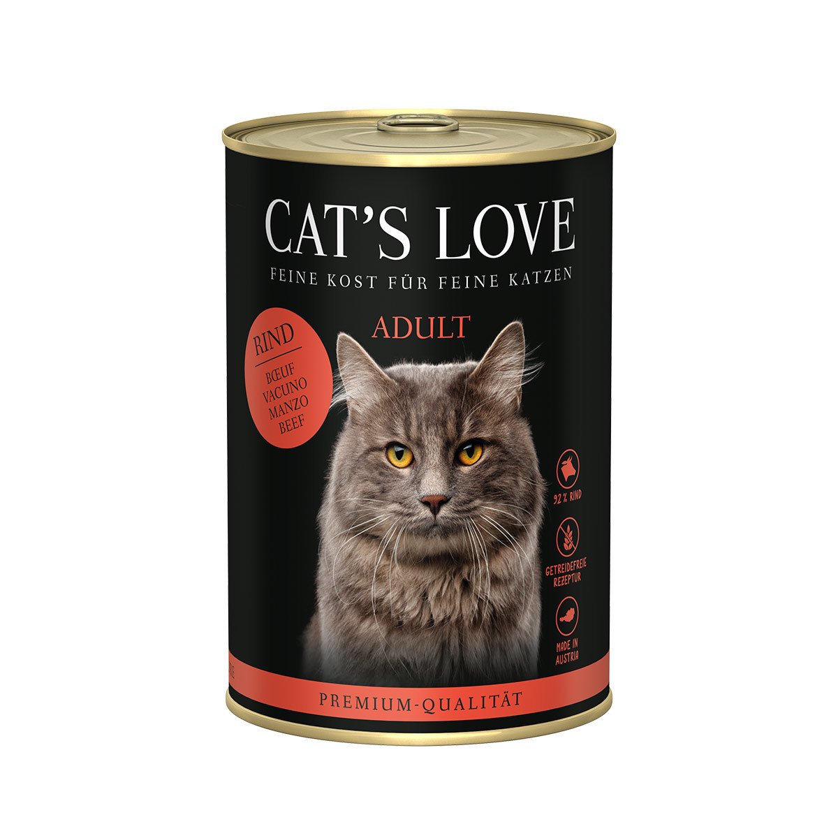 Cat's Love čisté hovězí maso 6 × 400 g