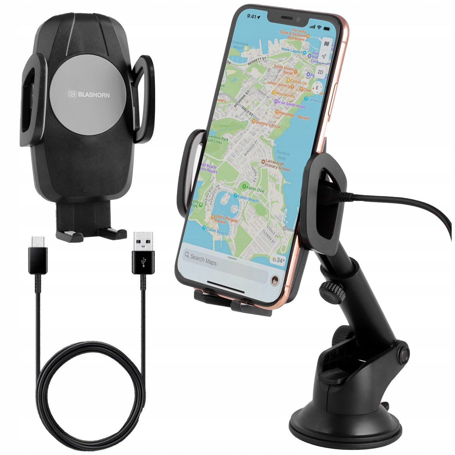 Blashorn Držák telefonu indukční nabíječka