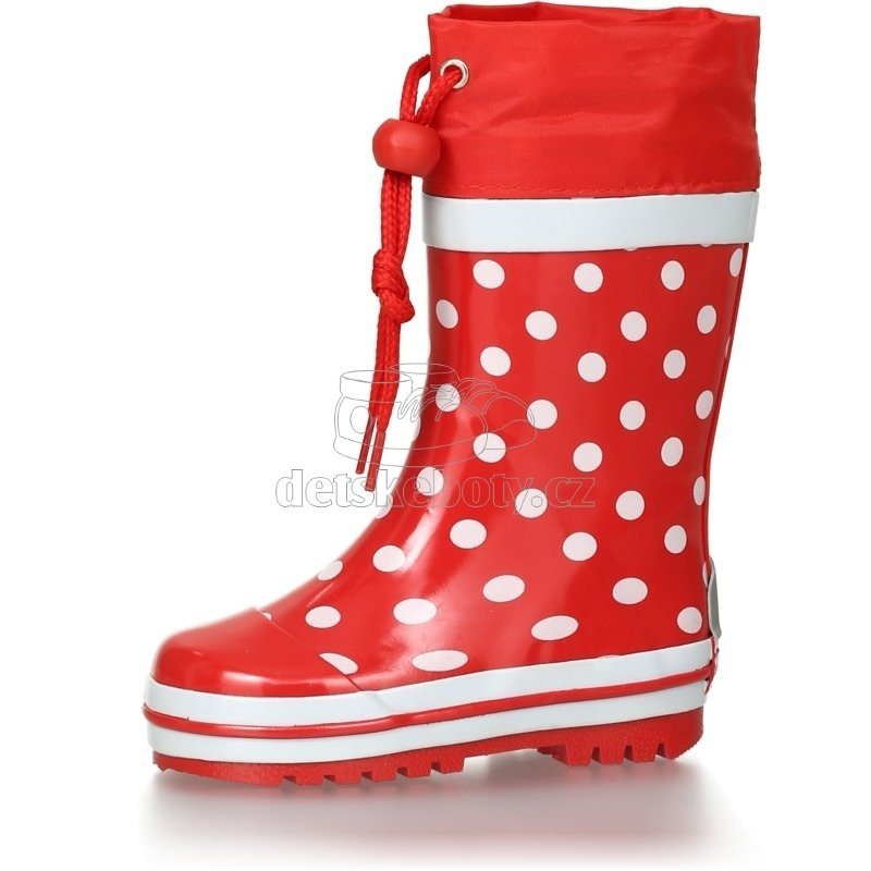 Dětské holinky Playshoes 181767 dots červená Velikost: 22-23