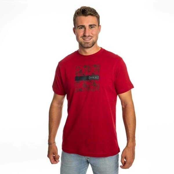 Kappa LOGO GAMES Pánské triko, vínová, velikost XL