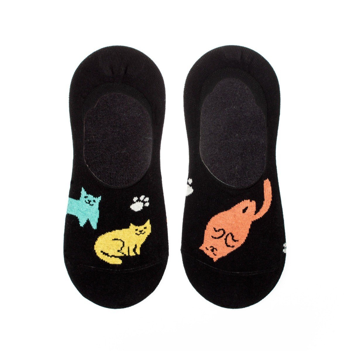 Neviditelné ponožky Feetee Happy cats Fusakle