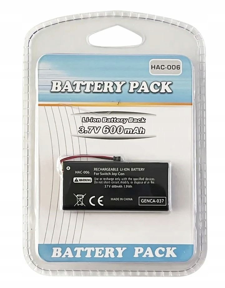 Baterie baterie HAC-006 600mAh Joy-Con Switch