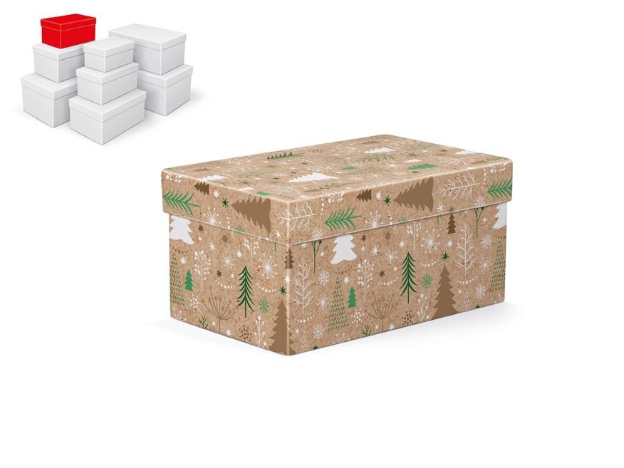 MFP 5371031 Krabice dárková vánoční B-V008-B 18x11x9cm