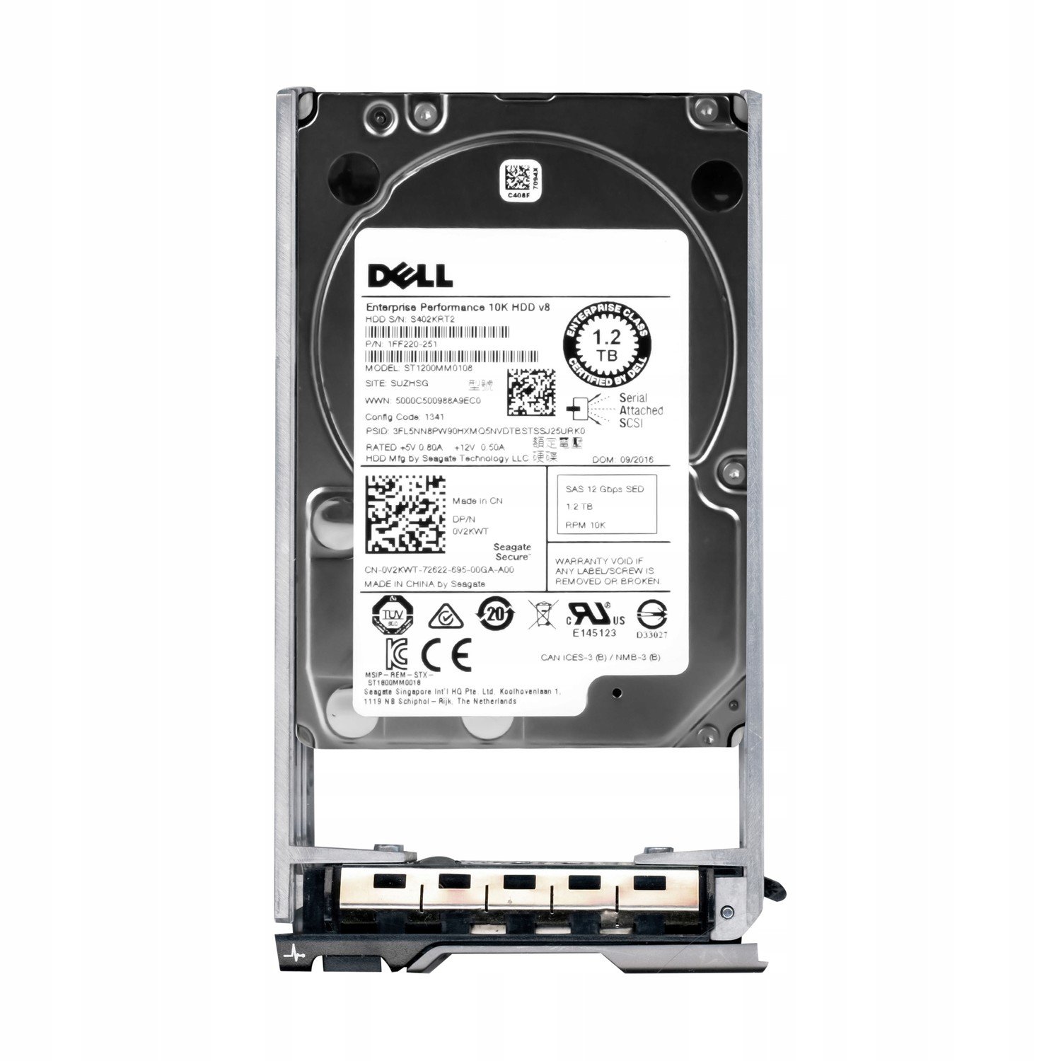 Dell 0V2KWT 1,2TB 10K SAS-3 Sed 2,5' ST1200MM0108