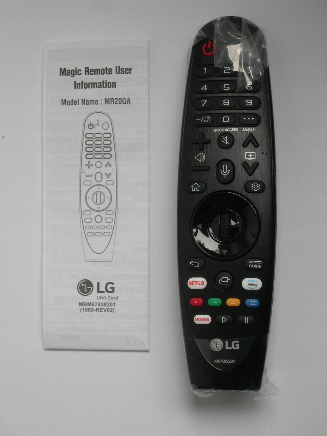 Dálkové Ovládání Magic Smart Lg AN-MR20GA Originál Nové