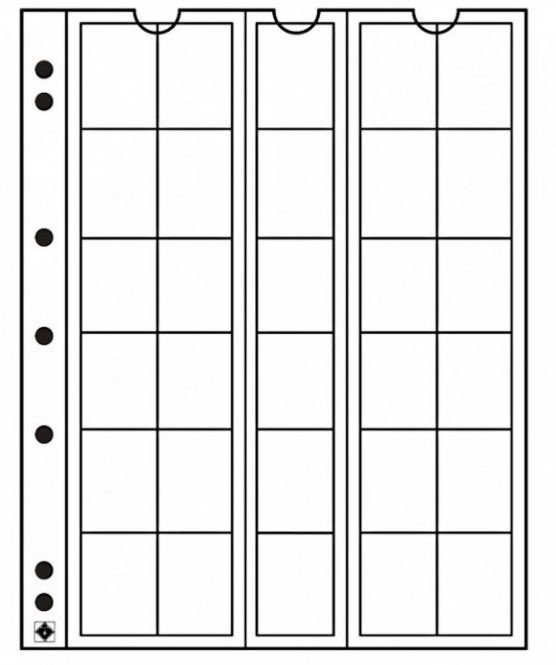 Průhledné albové listy (5ks) - NUMIS 25