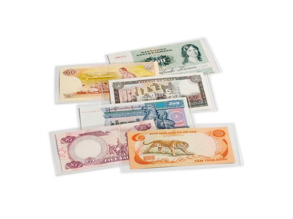 Fólie na bankovky včetně ochranného pouzdra - 100 kusů