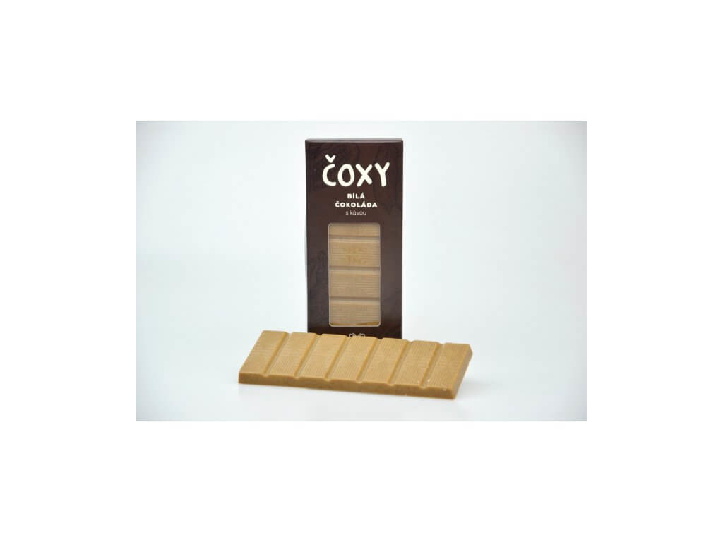 ČOXY - bílá čokoláda s kávou a xylitolem - Natural 50g
