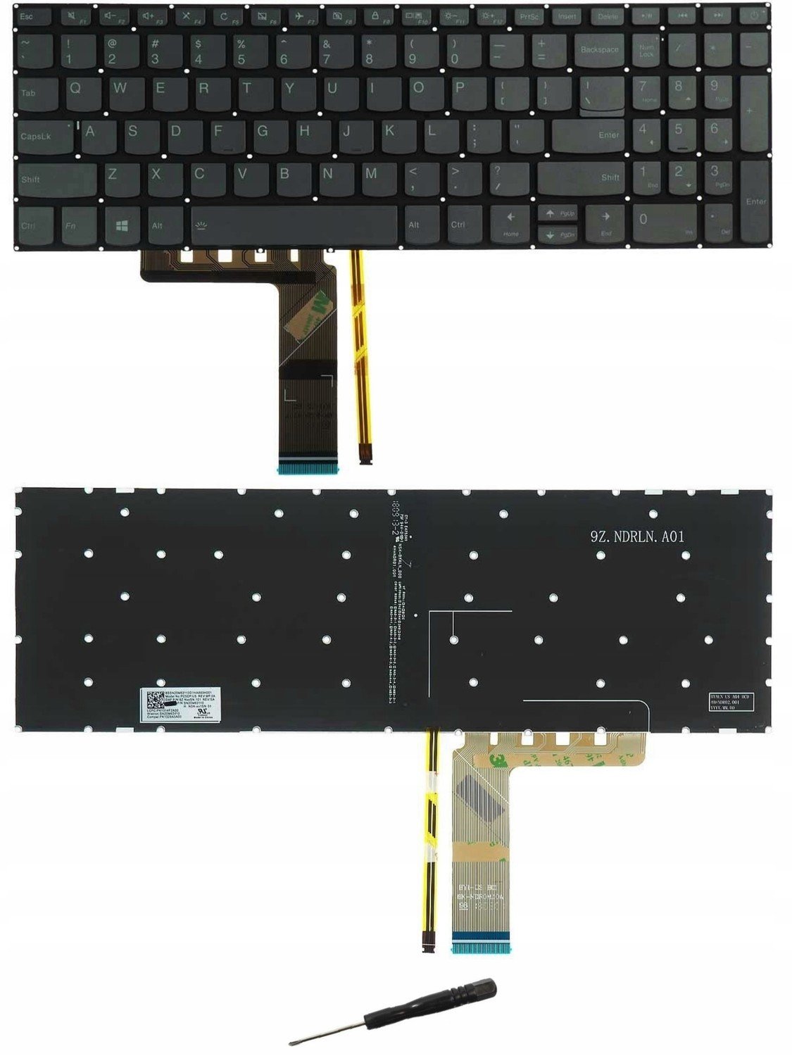 Klávesnice Pro Lenovo S340-15IIL S340 S340-15 Led