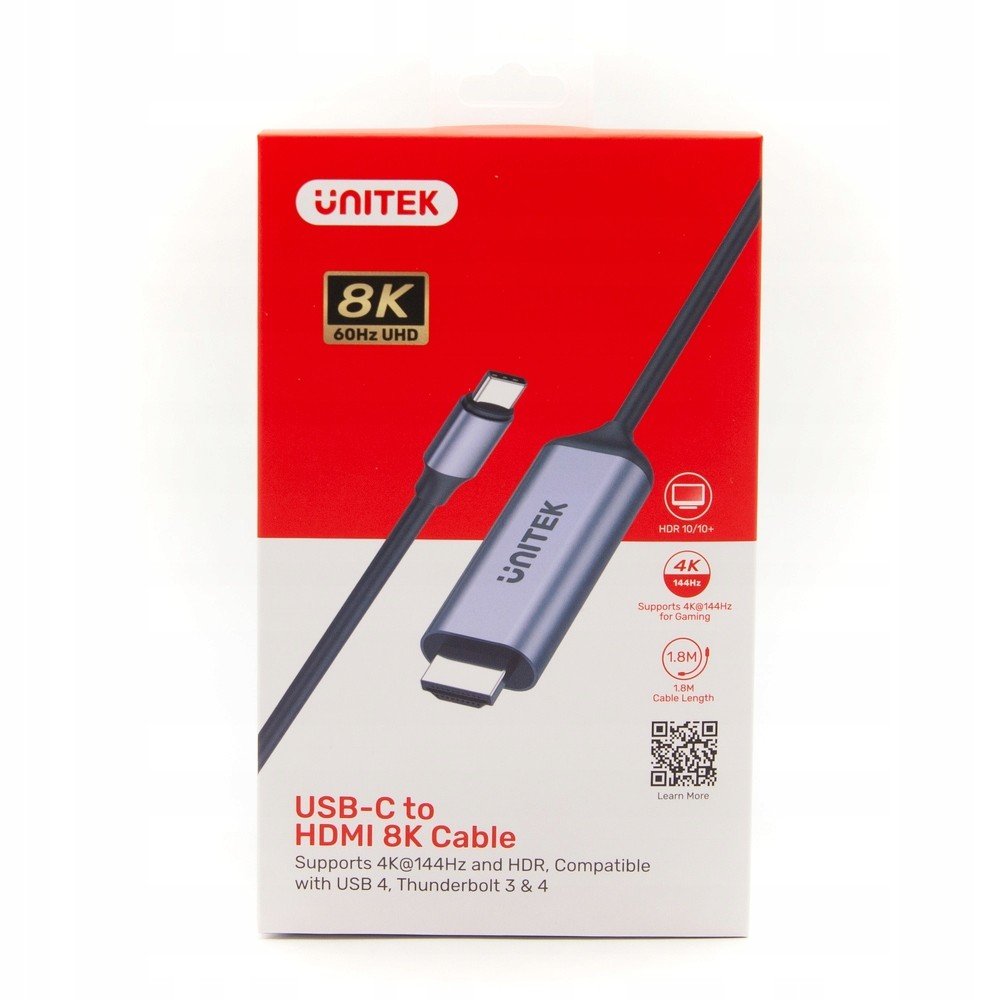 Adaptér Usb-c Hdmi 2.1 Unitek V1423B 1,8 m