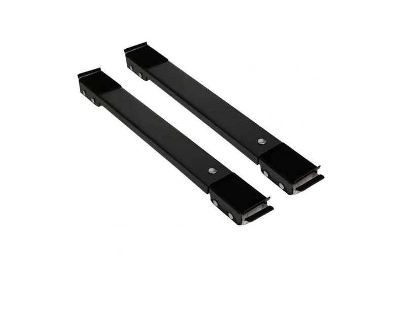Nastavitelný pojezd pod spotřebiče - Černý, 2 kusy