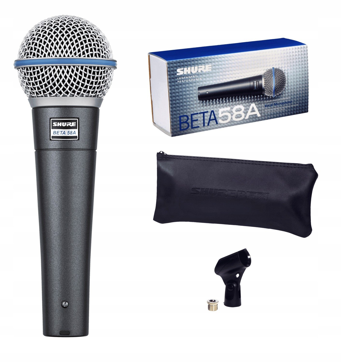 Shure Beta 58A dynamický mikrofon pro zpěv