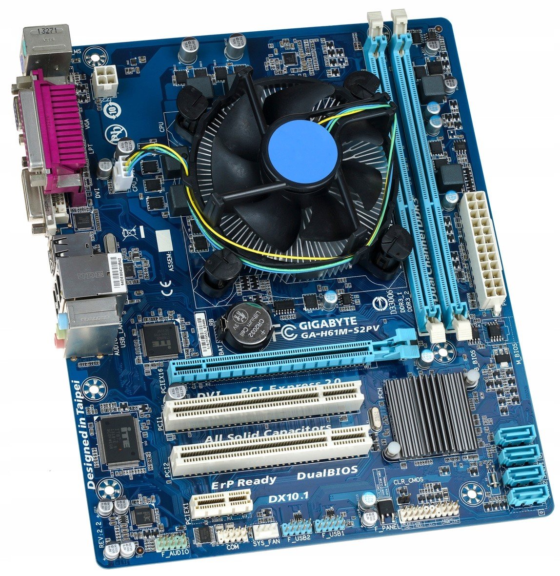 Gigabyte GA-H61M-S2PV Pentium G2020 Cooler