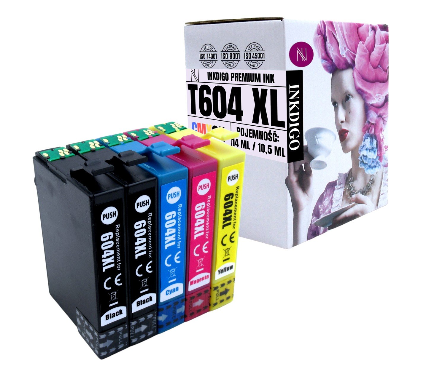 5x Náhradní inkoust 604XL pro tiskárnu Epson WF-2910