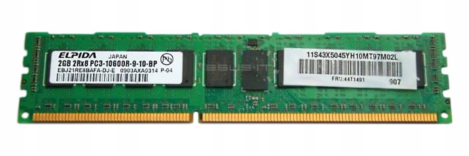 Rám Elpida 2GB DDR3 Reg EBJ21RE8BAFA-DJ-E