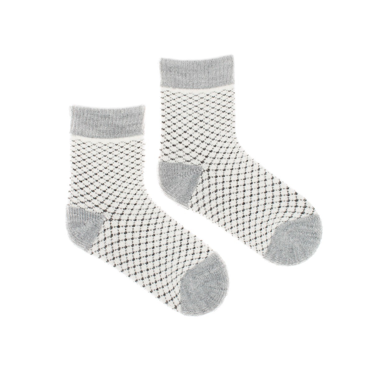 Dětské vlněné ponožky Vlnáč šedý Fusakle