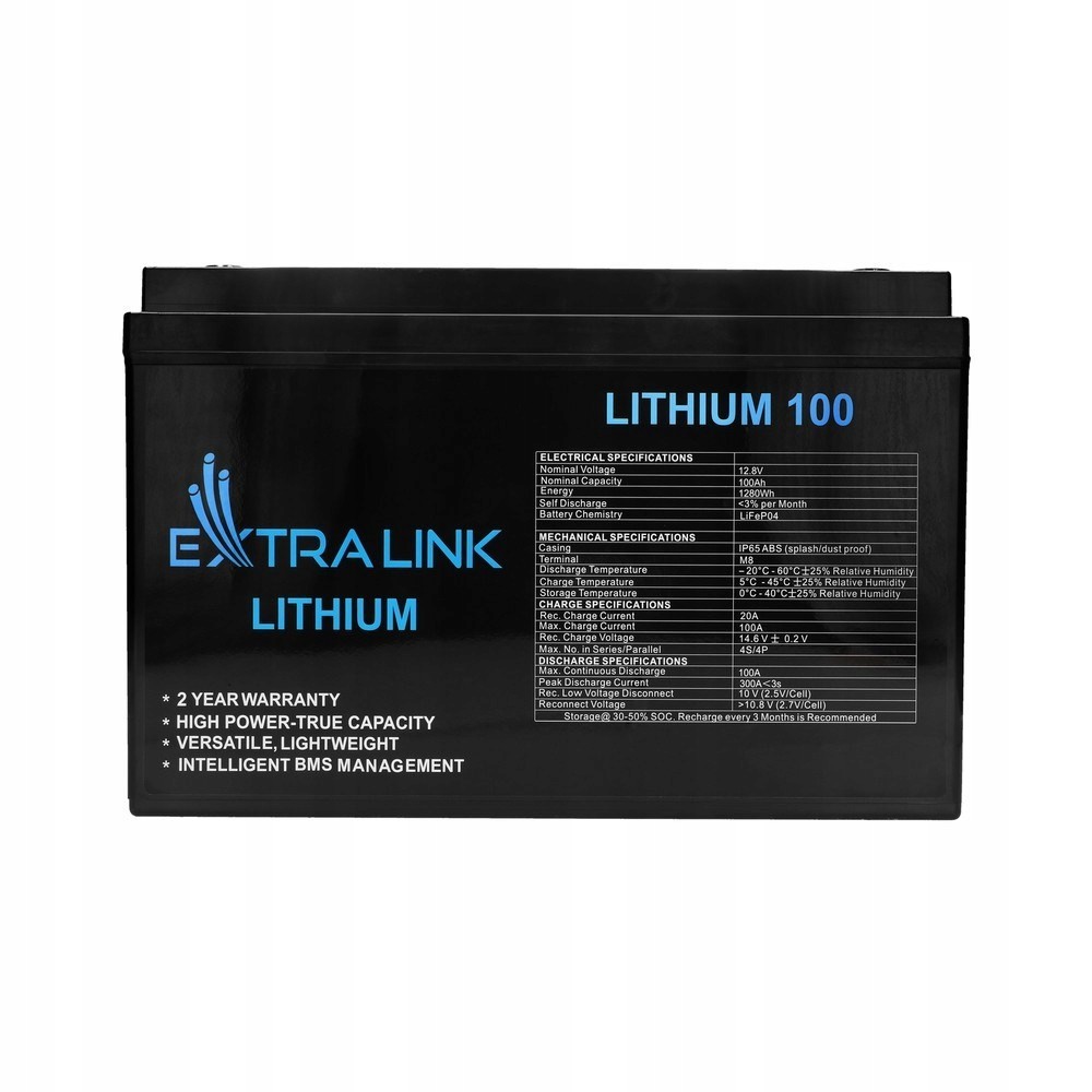 Extralink LIFEPO4 Baterie 12,8V 100AH