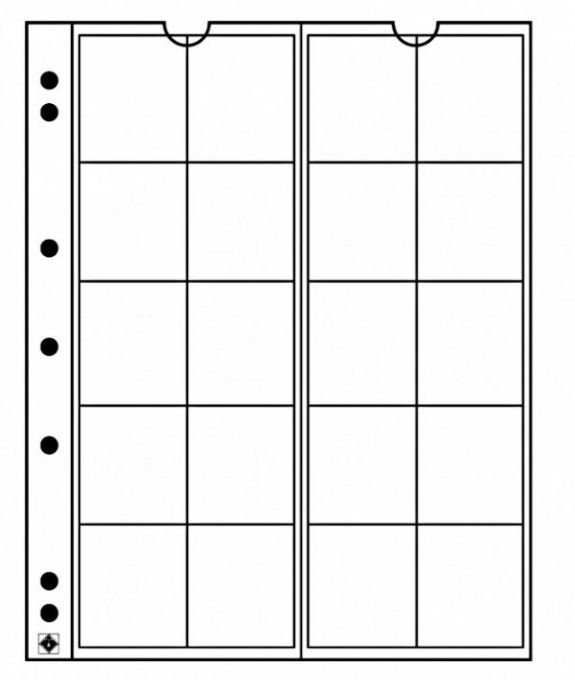 Průhledné albové listy (5ks) - NUMIS 34