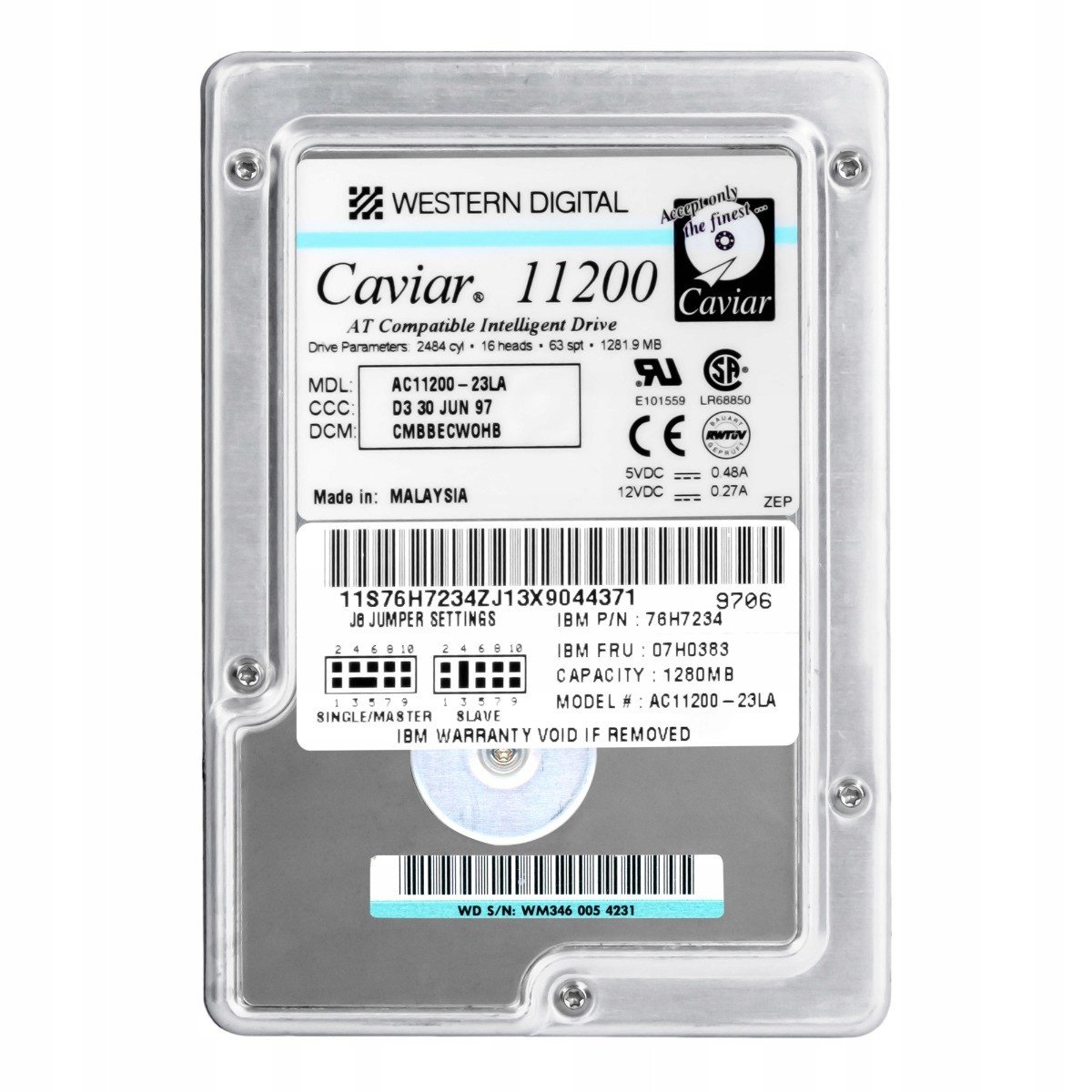 Wd Caviar 11200 1.2GB 5.2K Ata 3.5'' AC11200-23LA