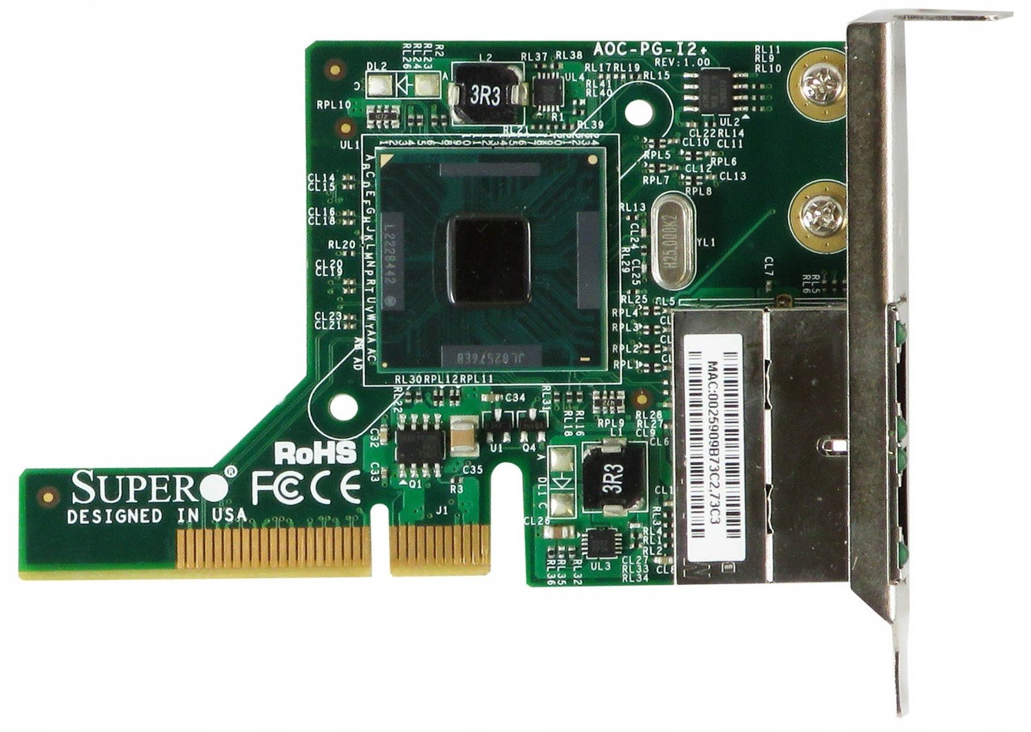 Supermicro AOC-PG-i2+ Dual-Port PCI-Express x4 Lp