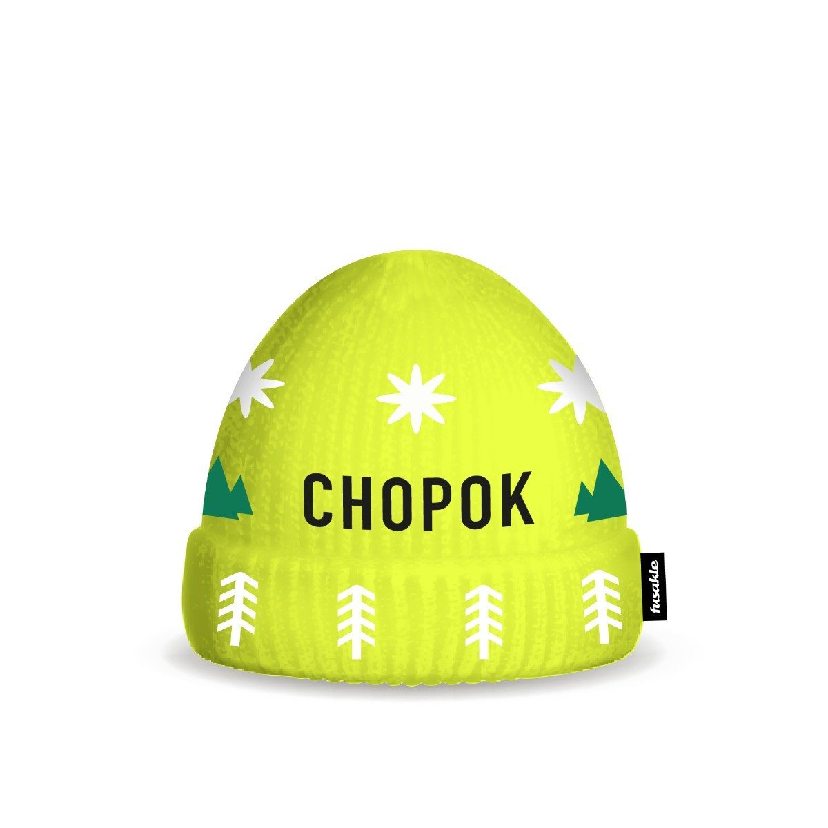 Čepice Chopok neón žlutá Fusakle