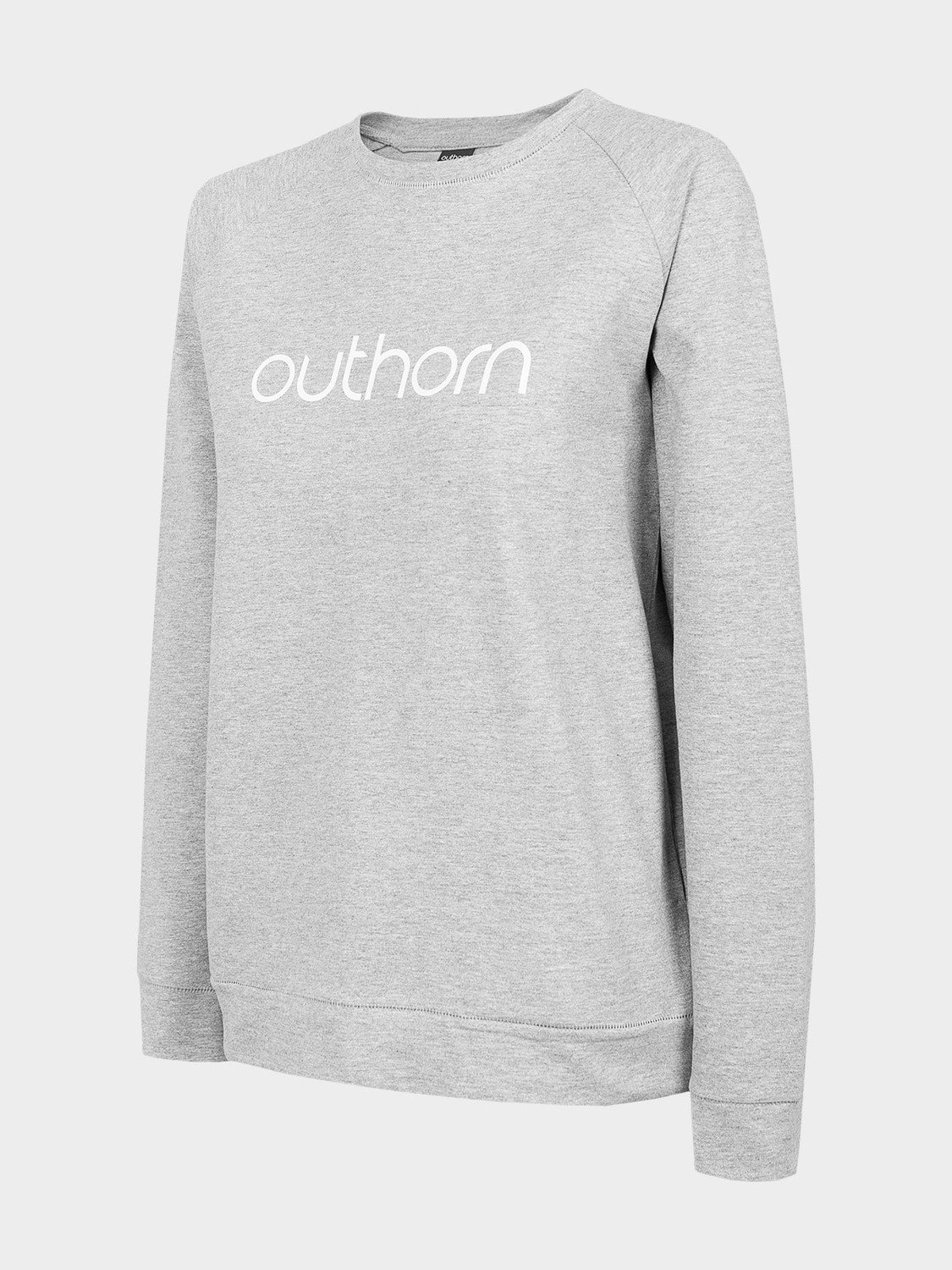 Outhorn HOL22-BLD600 WARM LIGHT GREY MELANGE Dámská mikina US XS HOL22-BLD600 LIGHT GREY MEL