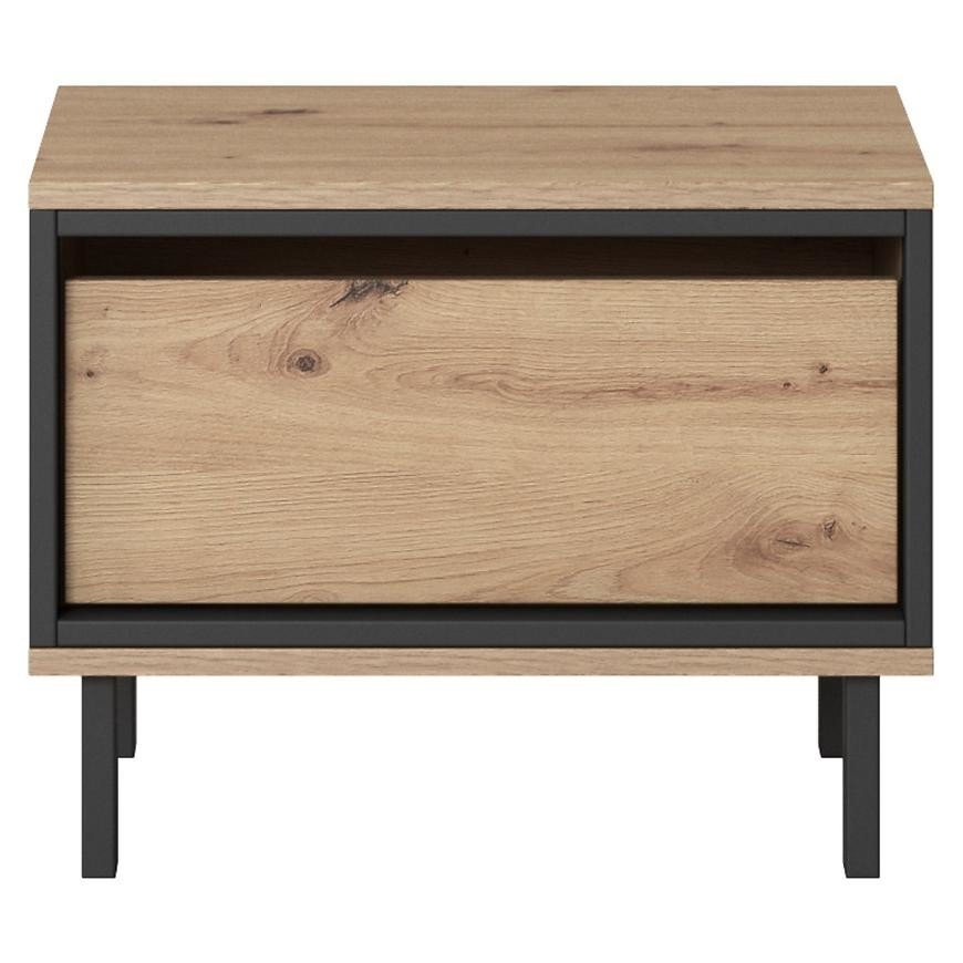 Noční stolek Nest dub artisan/antracit