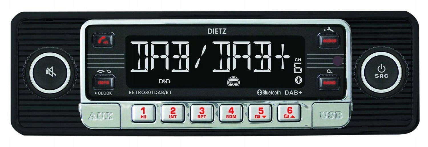 Dietz Retro 301DAB Bluetooth Dab autorádio