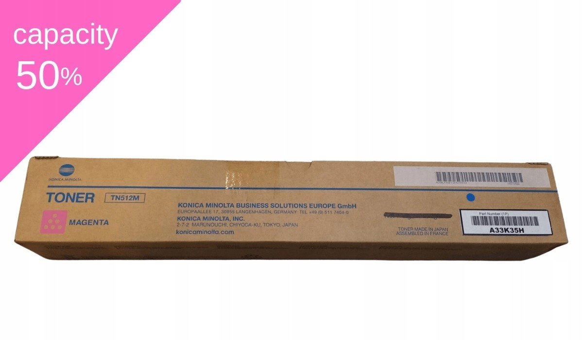 Toner Konica Minolta TN-512 A33K35H M Oryg. Malý