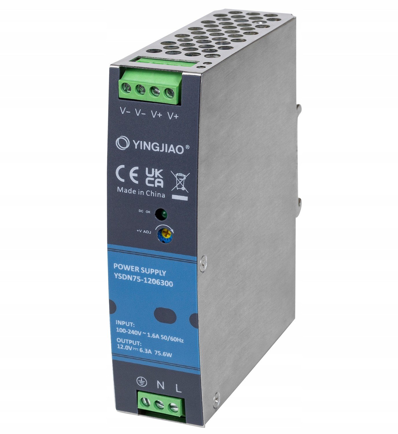 Napájecí adaptér na Din lištu 24V 3,2A 76W Yingjiao