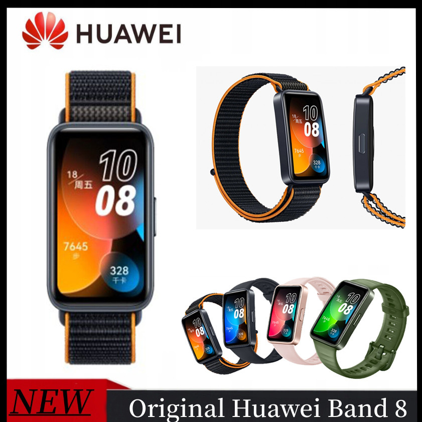Chytré hodinky Huawei Band 8 oranžový nylon