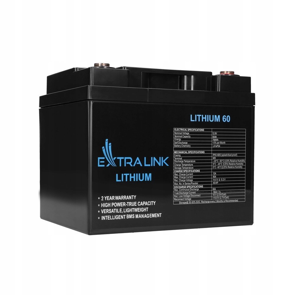 Extralink LIFEPO4 Baterie 12,8V 60AH
