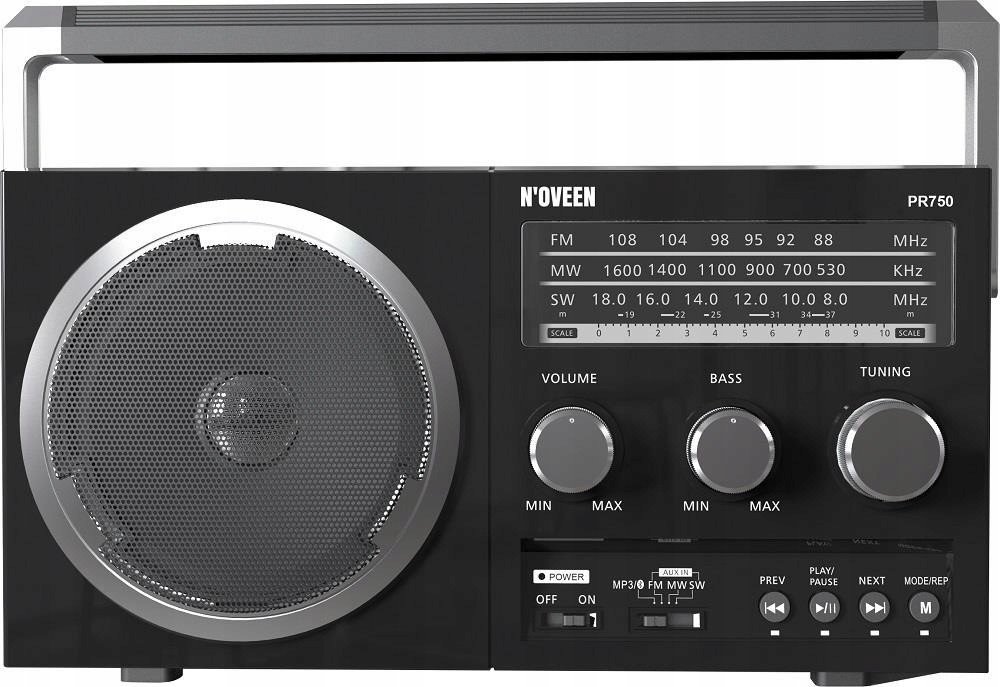 Přenosné rádio Noveen PR750 Black