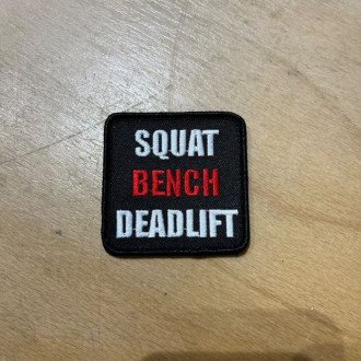 Workout Nášivka Squat Bench Deadlift - 6x6 cm WOR413